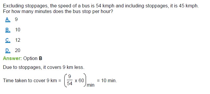 Excluding stoppages, the speed of a bus is 54 kmph and including stoppages, it is 45 kmph For how many minutes does the bus stop per hour?