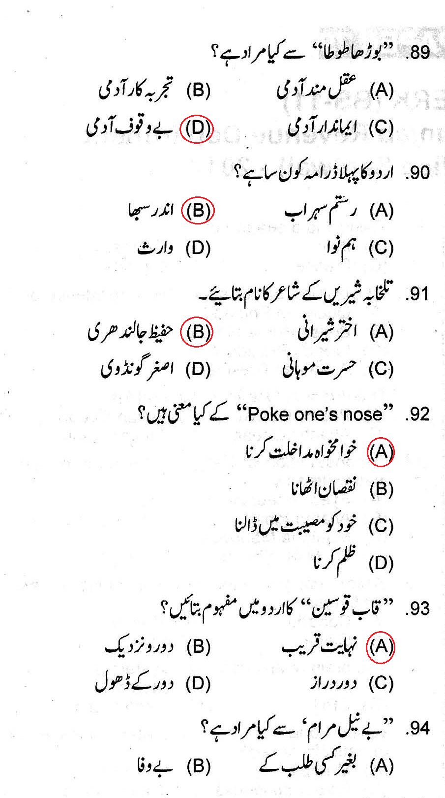 JUNIOR CLERK Paper 2019 in BOARD OF REVENUE DEPARTMENT 